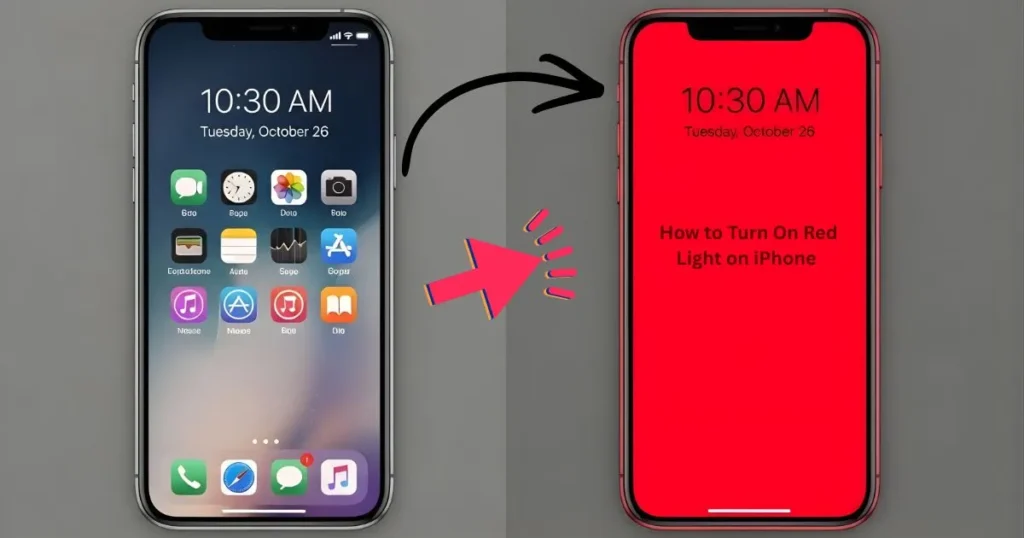How to Turn On Red Light on iPhone