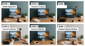 Connect a Laptop to a Desktop Monitor Step-by-Step