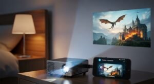 Mini Projector with Phone Wireless Connection