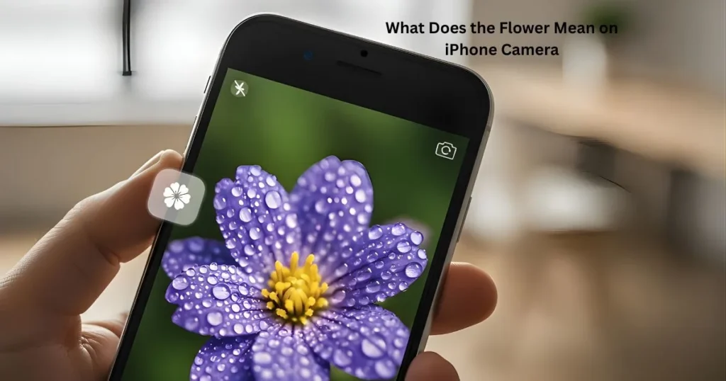 What Does the Flower Mean on iPhone Camera