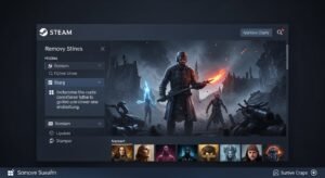 video game library on Steam